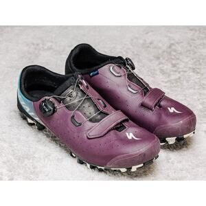 Specialized Recon 2.0 Cycling Shoes BOA Purple Blue MTB Mens Size 11.5 EU 45